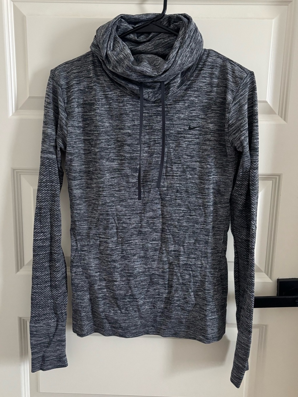 Nike Gray Heather Cowl Neck Pullover Sweater